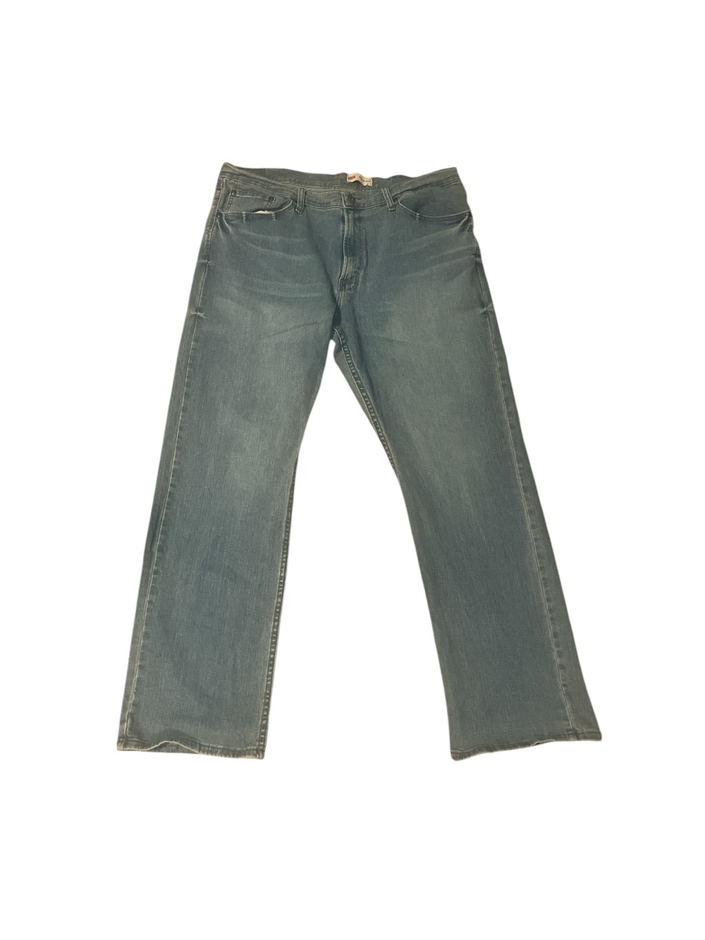 Wrangler Men's Bootcut Jeans in Washed Blue-Green